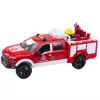 LEAN TOYS Hasičské auto s vodou, svetlami a zvukmi, bielo-červené, 1:12