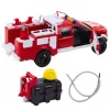 LEAN TOYS Hasičské auto s vodou, svetlami a zvukmi, bielo-červené, 1:12
