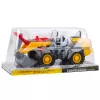LEAN TOYS Stavebný stroj, rýpadlo-nakladač s pohyblivou lyžicou