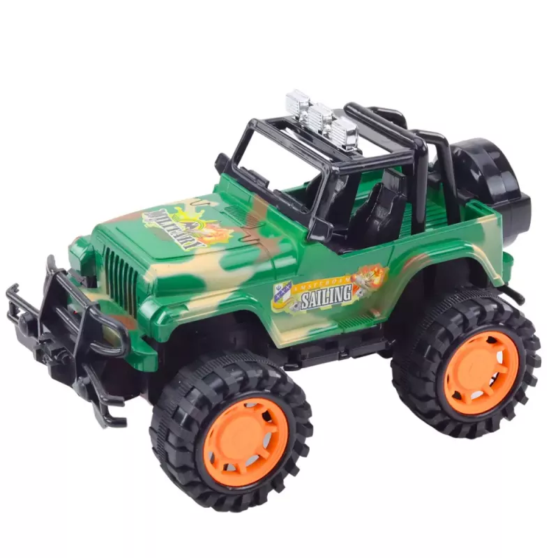 LEAN TOYS Veľké vojenské terénne vozidlo, zelené