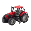 LEAN TOYS Poľnohospodársky farmový traktor so žltým prívesom, červený, 46 cm