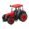 LEAN TOYS Poľnohospodársky traktor s zeleno-žltým vlekom červený 50cm