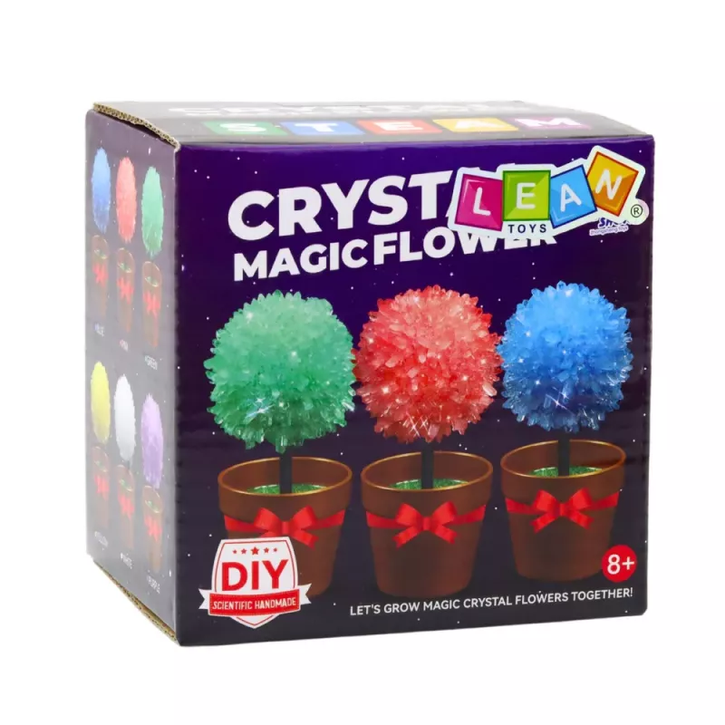 LEAN TOYS Pestovanie kryštálov magický kryštálový stromček vzdelávací experiment