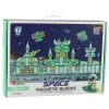 LEAN TOYS Magnetické bloky vesmír vesmírna stanica 4D 172 ks