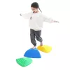 LEAN TOYS Senzorická vzdelávacia dráha - farebné balančné kamene, 6 ks