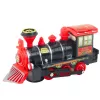 LEAN TOYS Klasická elektrická lokomotíva senzor prekážok svetlá zvuky