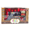 LEAN TOYS Klasická elektrická lokomotíva senzor prekážok svetlá zvuky