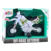 LEAN TOYS Motocross Off-Road Drive svetlá zvuky biela