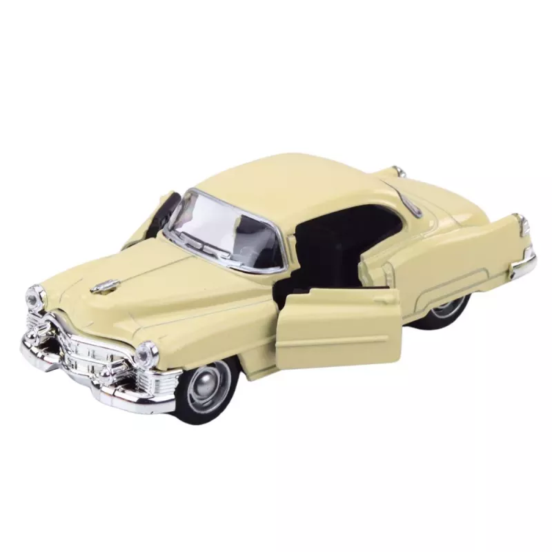 LEAN TOYS Classic Car z 50. rokov kovový Pull-Back Drive otváracie dvere 1:32 mix