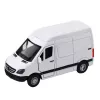 LEAN TOYS Kovová dodávka s Pull-Back motorom, svetlami, zvukmi, biela 1:32