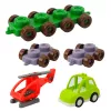 LEAN TOYS Vzdelávacie stavebnice vo vrecku dinosaurus čísla písmená 91 ks