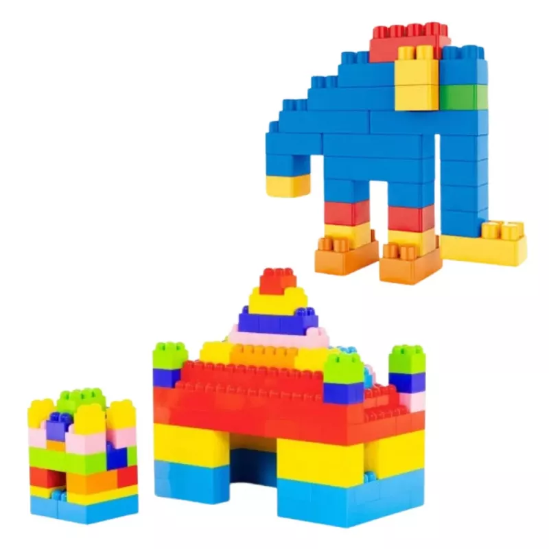 LEAN TOYS Súprava 3D farebných stavebníc 180 ks