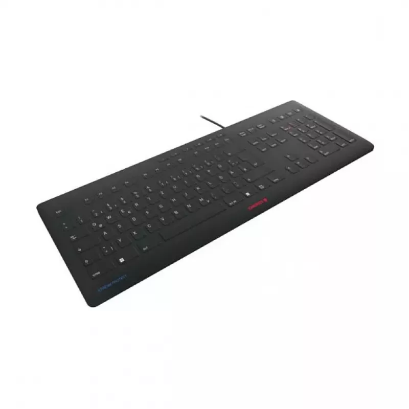CHERRY STREAM PROTECT KEYBOARD káblová US rozloženie čierna
