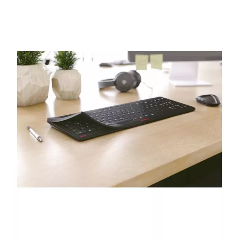 CHERRY STREAM PROTECT KEYBOARD káblová US rozloženie čierna