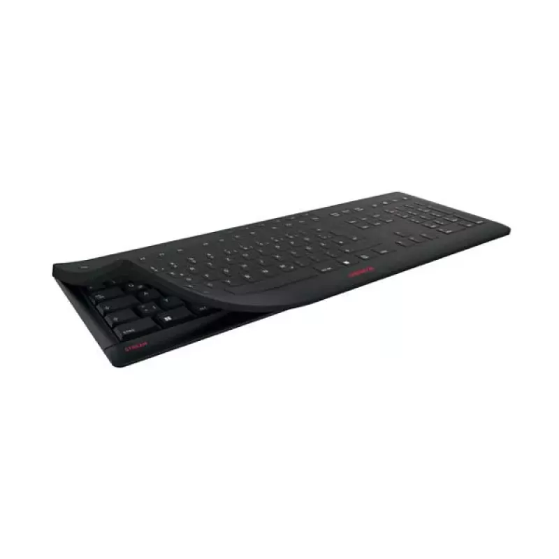CHERRY STREAM PROTECT KEYBOARD káblová US rozloženie čierna