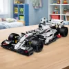 LEAN TOYS Stavebnica pretekárske auto F1 biela a červená 1235 ks