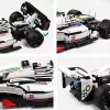 LEAN TOYS Stavebnica pretekárske auto F1 biela a červená 1235 ks