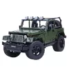LEAN TOYS Stavebnica off-road auto zelená khaki 2078 dielov
