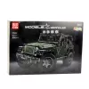 LEAN TOYS Stavebnica off-road auto zelená khaki 2078 dielov