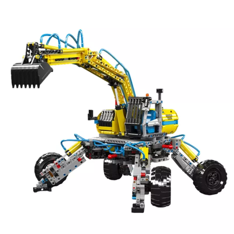 LEAN TOYS Stavebnica mobilný terénny bager 1392 ks