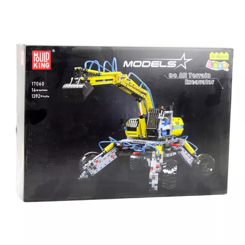 LEAN TOYS Stavebnica mobilný terénny bager 1392 ks