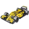 LEAN TOYS Stavebnica pretekárske auto R.S.18 žltá 1:10 1093 dielov