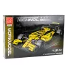 LEAN TOYS Stavebnica pretekárske auto R.S.18 žltá 1:10 1093 dielov