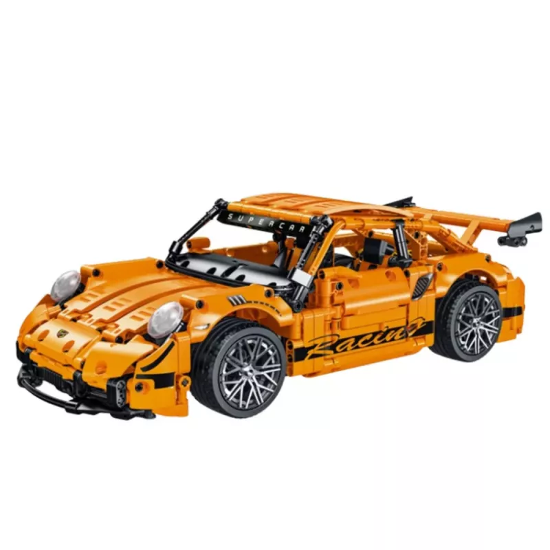 LEAN TOYS Stavebnica pretekárske auto GT oranžová 1:14 1268 ks