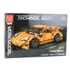 LEAN TOYS Stavebnica pretekárske auto GT oranžová 1:14 1268 ks