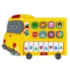 LEAN TOYS Elektrické piano výuková hračka pre deti žltý autobus