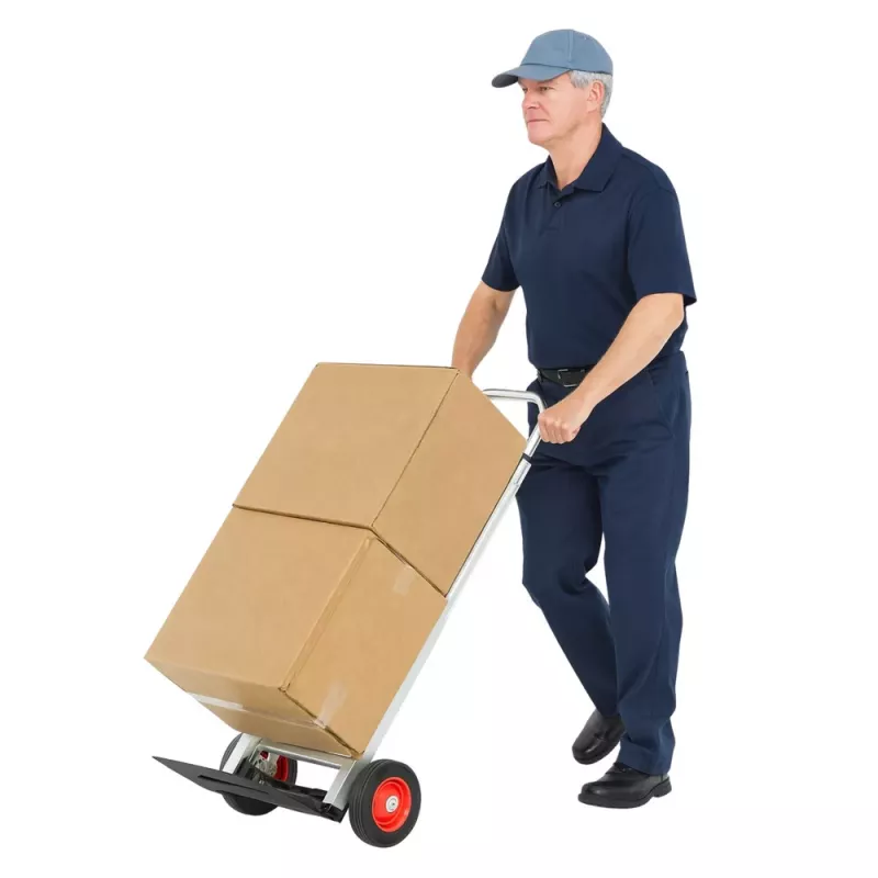 LEAN Skladací hliníkový transportný vozík na sklad 90 kg