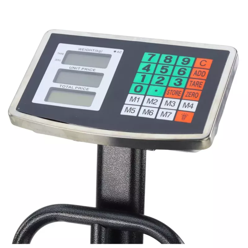 LEAN LCD elektronická plošinová váha na sklad, presnosť do 20 g, 200 kg