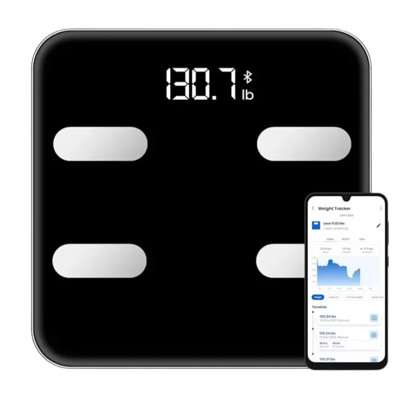 LEAN Elektronická osobná váha s funkciou Smart Bluetooth aplikácia BMI BMR