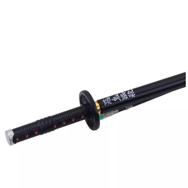 LEAN Katana meč anime guľôčkové pero kovové čierny atrament na doplnenie čierna