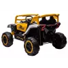 LEAN CARS M1 biele a žlté vozidlo na batérie 4x4