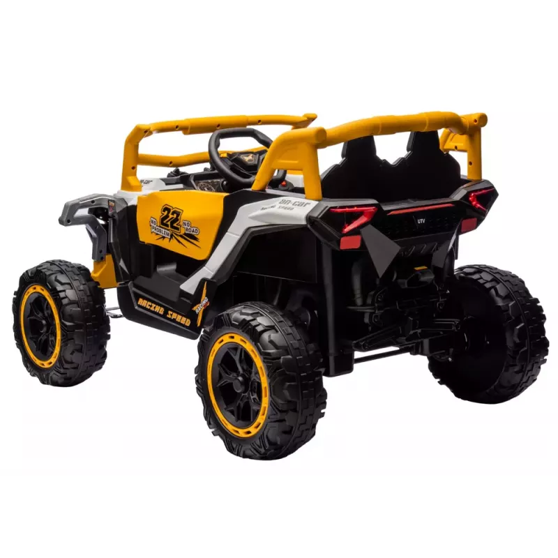 LEAN CARS M1 biele a žlté vozidlo na batérie 4x4