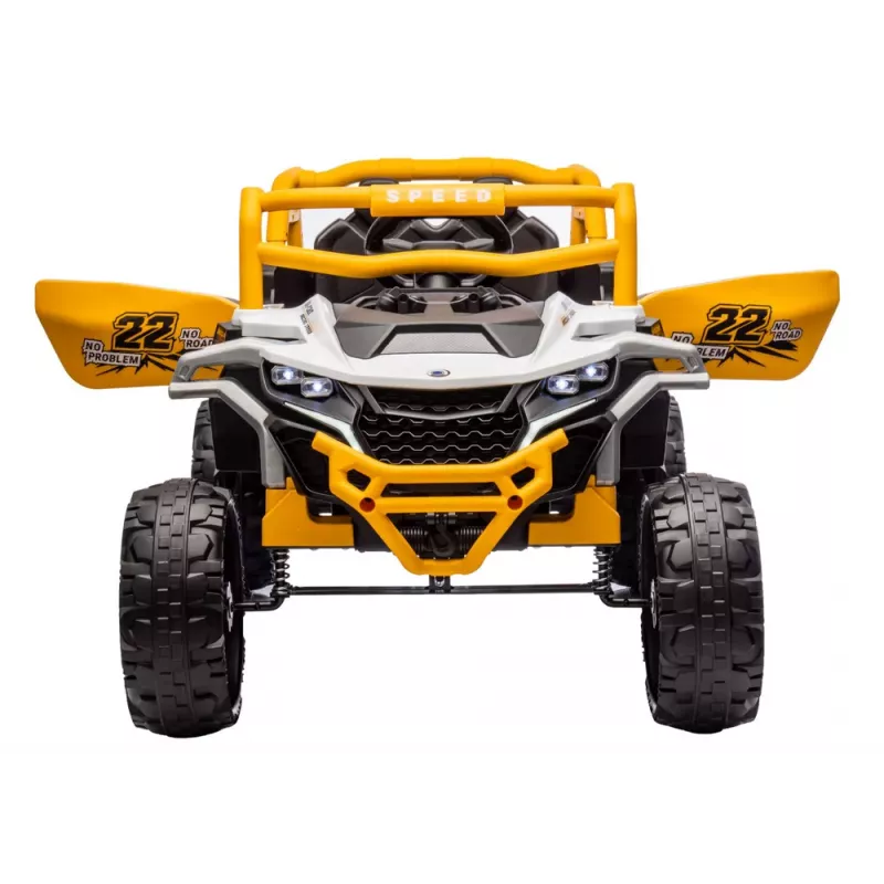 LEAN CARS M1 biele a žlté vozidlo na batérie 4x4