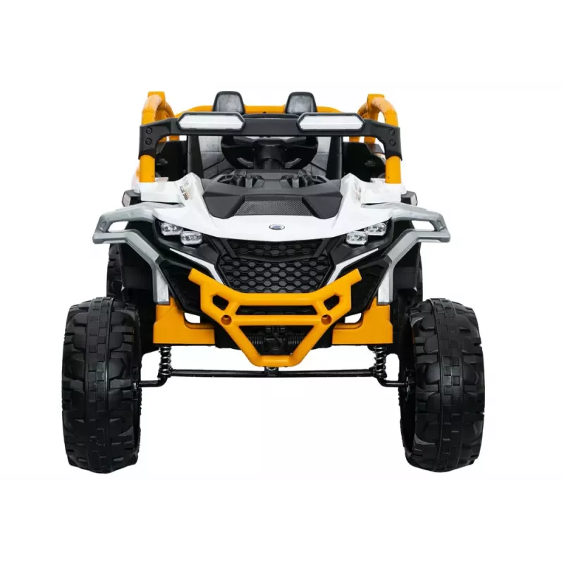 LEAN CARS M3 žlté a biele vozidlo na batérie 4x4