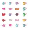 LEAN TOYS beauty sada detské prstene farebné diamanty 50 ks