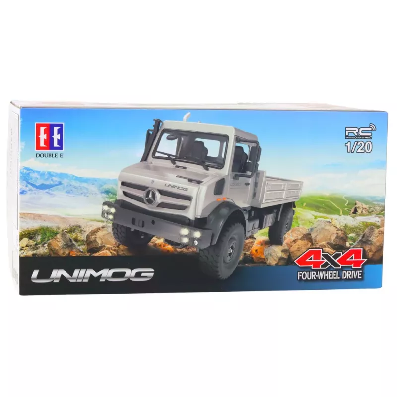 Double E Mercedes Unimog diaľkovo ovládané off-road vozidlo RC 4x4 1:20
