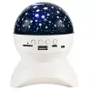LEAN nočná lampa Star Projector 3v1 Bluetooth LED reproduktor biela