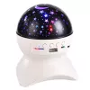 LEAN nočná lampa Star Projector 3v1 Bluetooth LED reproduktor biela