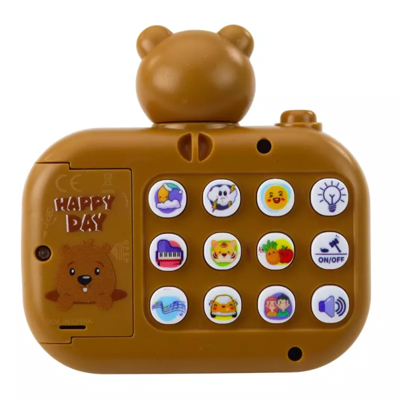 LEAN TOYS Capybara interaktívna kamera svetlo projektor zvuky šnúrka