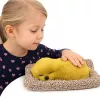LEAN TOYS spiace šteniatko labradora na vankúši figúrka so srsťou a priehľadnou taškou