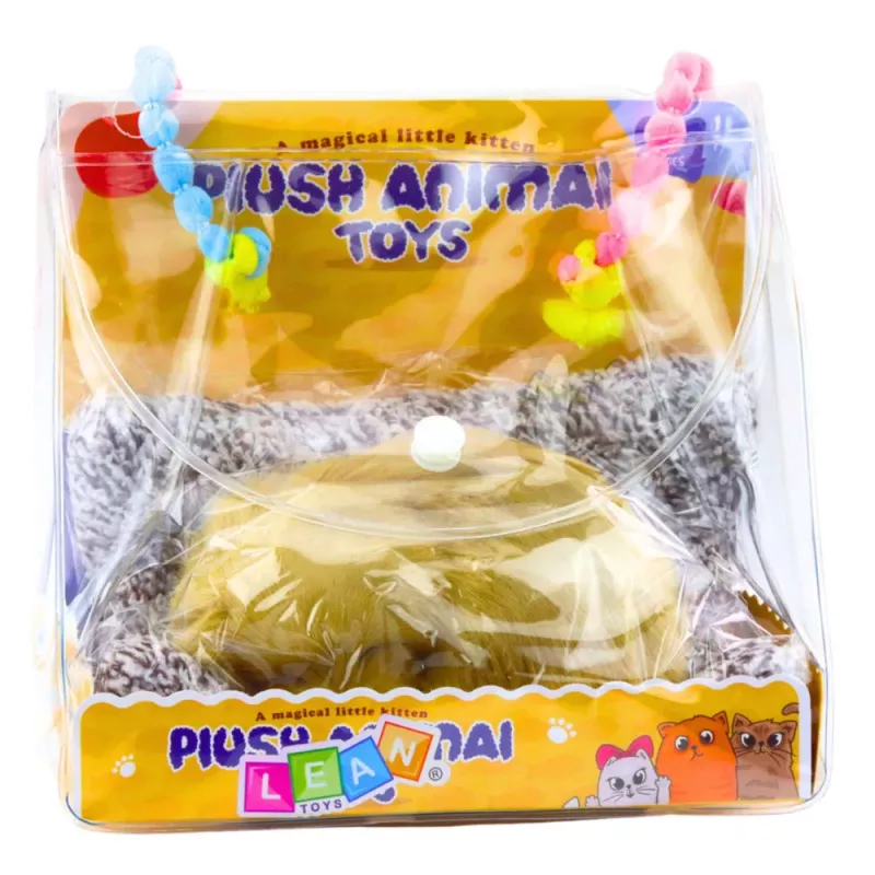 LEAN TOYS spiace šteniatko labradora na vankúši figúrka so srsťou a priehľadnou taškou