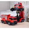 LEAN TOYS hasičský robot auto 2 v 1 diaľkovo ovládaný RC svetlá zvuky voda