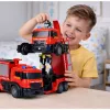 LEAN TOYS hasičský robot auto 2 v 1 diaľkovo ovládaný RC svetlá zvuky voda