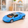 LEAN TOYS Športové auto kovové pohon svetlá zvuky modrá 1:32