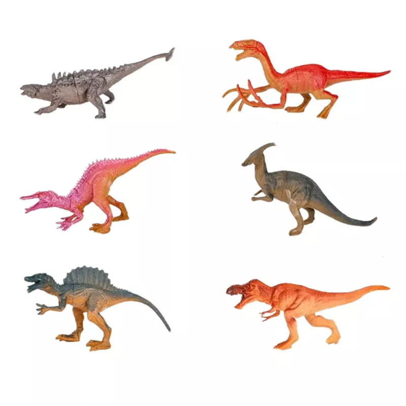 LEAN TOYS Classic Train dinosaury svetlá zvuky dym 39 ks