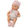 LEAN TOYS Bábika ružové oblečenie čiapka podbradník 18 cm
